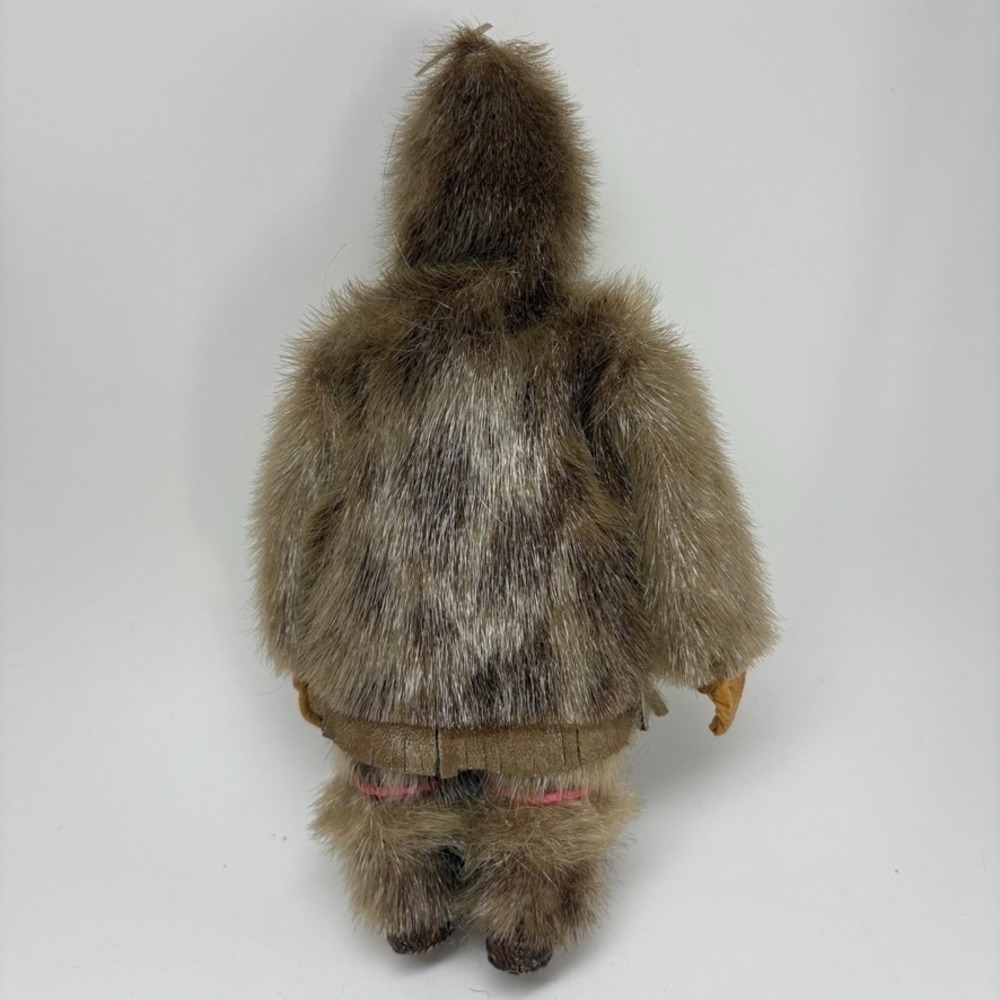 VTG Inuit Native American Alaskan Eskimo Doll 9" Fur Coat 1940s 50s Genuine - Picture 5 of 8